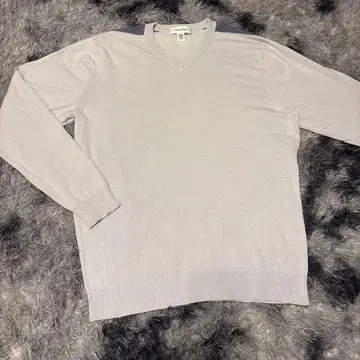 실크 80% 캘빈클라인 니트 스웨터 라이트 블루