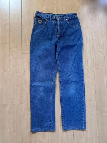 MCM 스톤 장식 데님 팬츠 사이즈 28