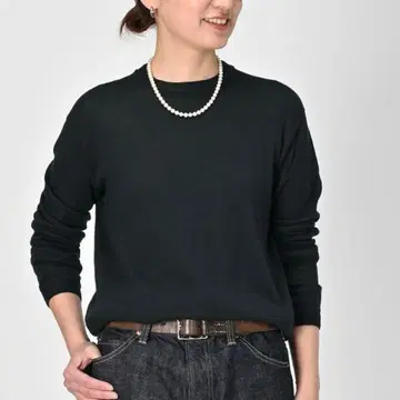 45R 홀 초거즈의 908 크루 오가닉 니트 풀오버 L