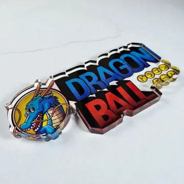 드래곤볼 로고 아크릴 스탠드 새상품 미사용 로고 스탠드