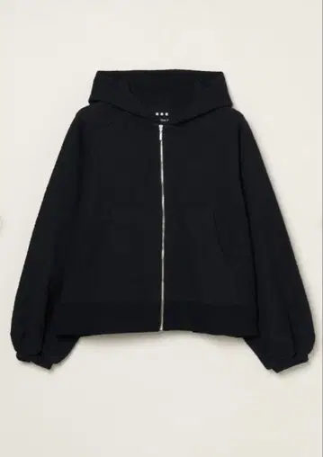 쓰리닷츠 블랙 후드 부착 후드티