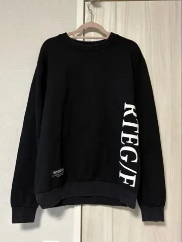 KTEG/F 블랙 맨투맨 트레이닝복