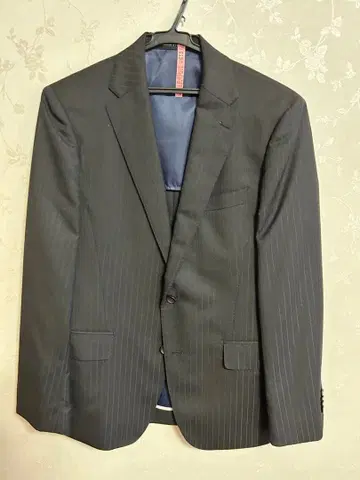 블랙 스트라이프 블레이저