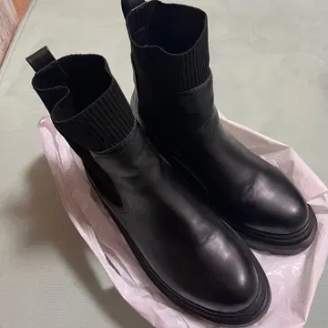 2일만 착용 리브 니트 삭스 부츠 GU XL