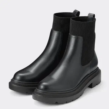 2일만 착용 리브 니트 삭스 부츠 GU XL