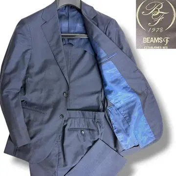 J6322 새상품급 빔즈F 앙제리코 원단 솔리드 수트 네이비 48