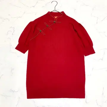 [ 새상품급 ] 상하이탕 캐시미어 100% 반팔 니트 M 사이즈