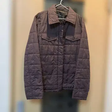 브라운 퀼팅 자켓