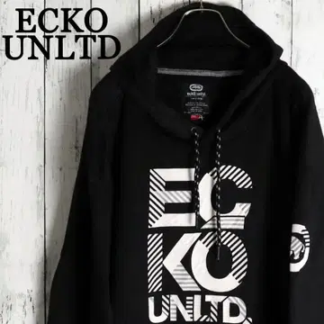 에코 리미티드 빅 로고 지퍼 포켓 후드 맨투맨 2XL