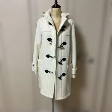 프레임워크 화이트 더플 코트 후드 부착