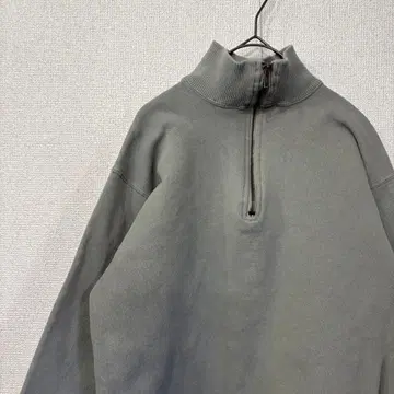 미국 빈티지 의류 맨투맨 하프 지퍼 무지 S 3011