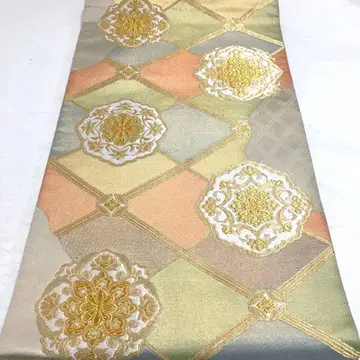 a899 순수 실크 롯츠 후쿠로 오비 금실 당오리 기모노