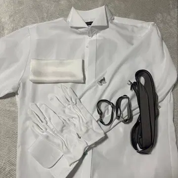 신랑 윙카라 셔츠 신랑 소품 세트
