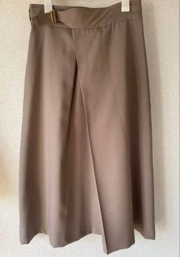 두알시브 Doux Archives 브라운 랩 스타일 스커트