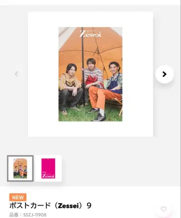 [ 당일 발송 ] Zessei 엽서 9