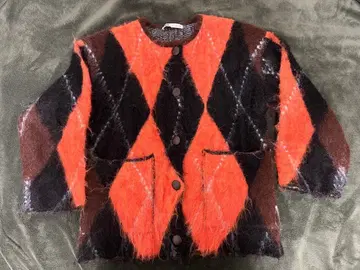 ZARA 자카드 니트 가디건 S