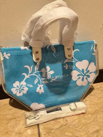 DEAN & DELUCA 하이비스커스 패턴 토트백