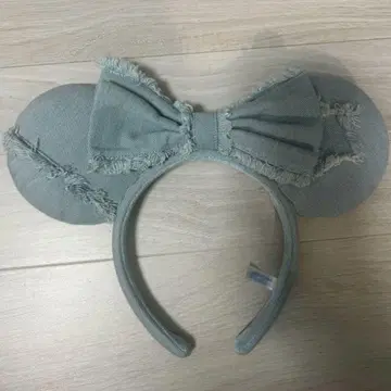 미니 데님 머리띠