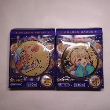 미개봉 학마스 학원 아이돌 마스터 금 배지 Vol.1 후지타 코토네 2종