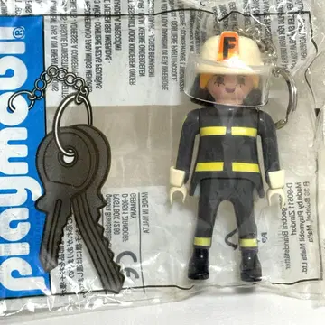 [ 미개봉 ] playmobil 여성 소방관 키체인 키링