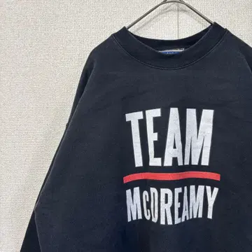 헤인즈 맨투맨 프린트 블랙 미국 빈티지 의류 M 3008