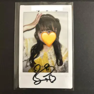야마우치 사키나 친필 사인 폴라로이드 스이스테 SWEETSTEADY