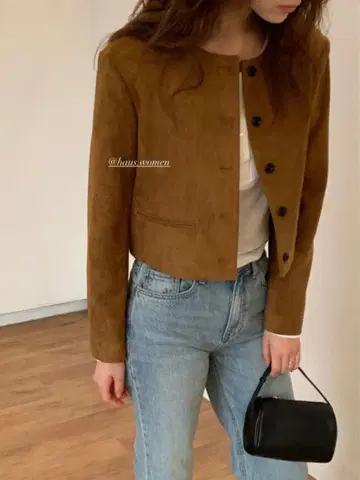 HAUS Suede round jacket 스웨이드 자켓