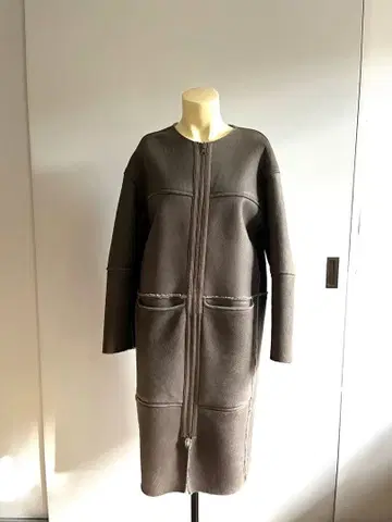 무스탕 코트 리버서블