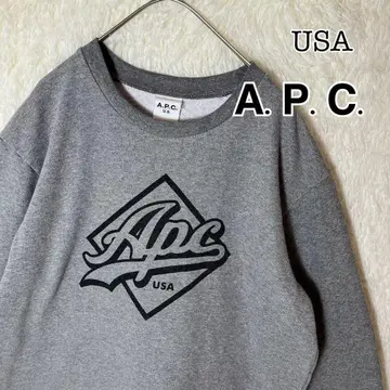 캘리포니아 USA제 A.P.C. 아페쎄 맨투맨 그레이