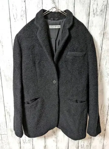 엠포리오 아르마니 고급 이탈리아제 울 1 버튼 자켓 42 블랙