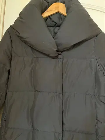 다운 코트 다운 페더 블랙