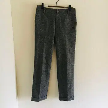 [ MU SPORTS ] [ M ] 골프 팬츠 센터 프레스 로고 울