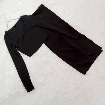 새상품급 [쉬인] (XS) 셋업 긴팔 니트 긴 타이트 스커트