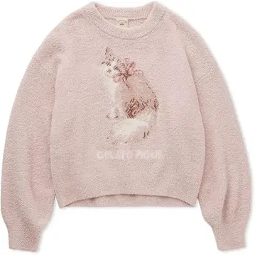 젤라또피케 베비모코 CAT 자카드 풀오버 핑크