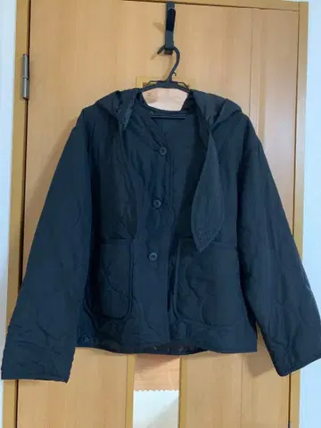 스튜디오 클립 후드 부착 자켓 블루종