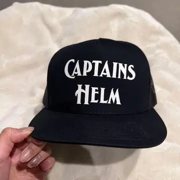 CAPTAINS HELM 블랙 메쉬 백캡