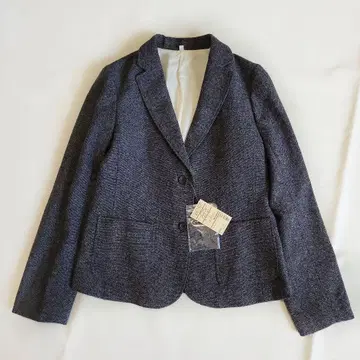 [ 새상품 ] 무인양품 재생 울 테일러드 자켓 L 차콜 그레이