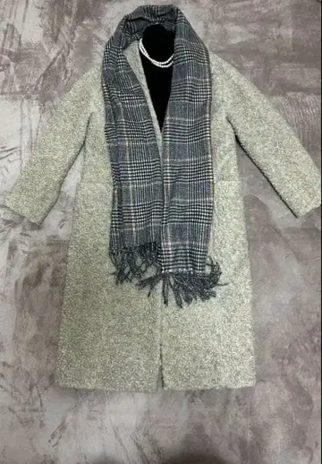 마블 잉크 깔끔한 보아 코트