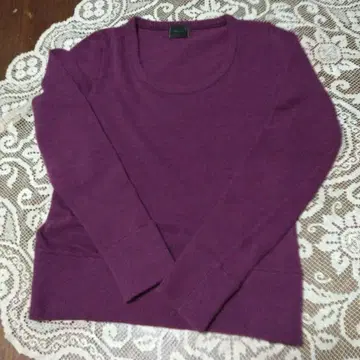 퍼플 니트 스웨터 사이즈 2 (38)