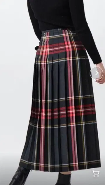 [ 오닐 오브 더블린 ] 울 스티드 울 이지 퀼트 스커트 맥시 길이