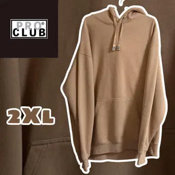 프로클럽 후드티 베이지