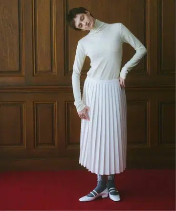 EDIT.FOR LULU 에디트포르르 조젯 플리츠 스커트