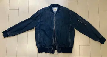 BEAMS 데님 집업 블루종 M