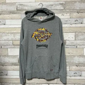 Dickies x Thrasher 콜라보 후드티 M 그레이