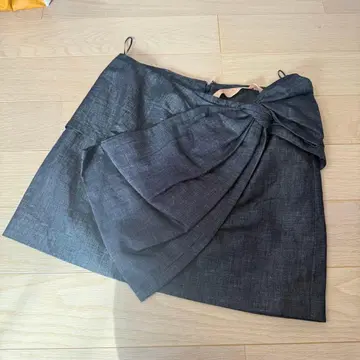 N21 리본 미니 스커트