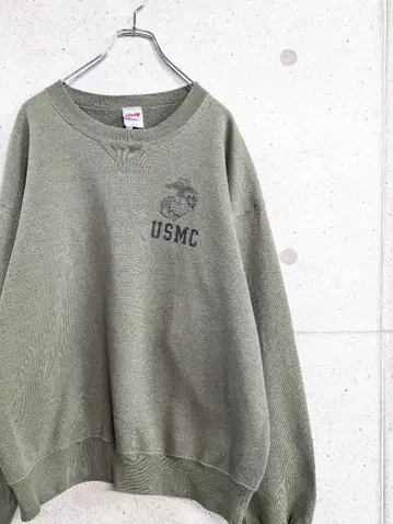 SOFFE 올리브 L 맨투맨 V가제트 USA제