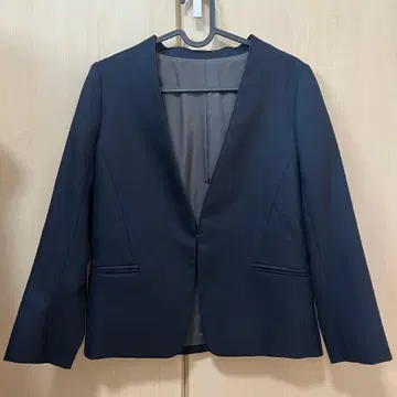 SHIPS 네이비 노카라 자켓 34