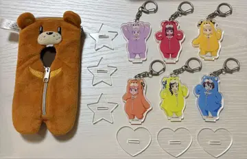 NEW GAME!! 아크릴 스탠드 포함 키체인 덤 아오바 곰 케이스