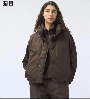 유니클로 U 충전솜 퍼프 테크 논퀼트 베스트