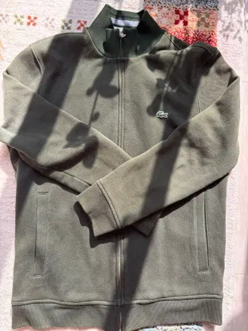LACOSTE 올리브 그린 집업 자켓 M